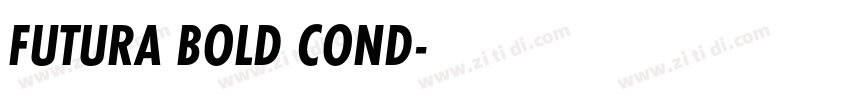 FUTURA BOLD COND字体转换